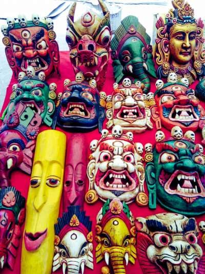 Masks in Ladakh Market